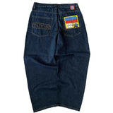 Trendy Embroidered Jeans Men's High Street Design Skateboard Pants Loose Set Thin Straight Pants Tide 68HZ