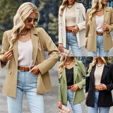 Short-Sleeved Casual Small Suit 2025 Winter Coat Professional Dress Dress Women's Suit Splicing Design