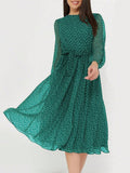 Dili Vacation Leisure Wind And Breeze Breeze Tied Belt To Close The Waist Dress Woman 2025 Spring And Summer
