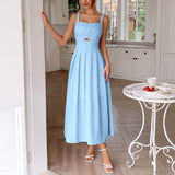 Dili Leisure Vacation Suspension High-Lend Dress Dress Women's Dress 2025 Spring And Summer