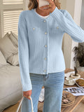 Dili Casual Vacation Wool Long-Sleeved Coat Sweater Women's Clothing 2025 Autumn And Winter
