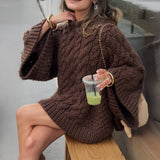 Dili Casual Holiday Wool Long-Sleeved Coat Sweater Women's Clothing 2025 Autumn And Winter