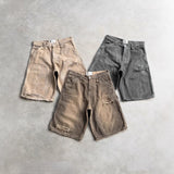Tide Brand Water Wash Old Five-Point Denim Shorts Men's High Street Design Feel The Hole Loose Trousers 68HZ