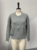 2025 Exploding Long-Sleeved Zipper Sweater Cardigan Languiled Knitted Coat