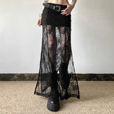 2025 Summer New Women's Solid Color Body Repair Kite Street Fashion High-Waist Net Half Body Skirt 68HZ