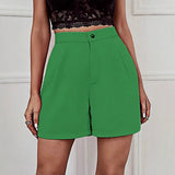 Summer New Women's Wide Legs Comfortable Leisure High-Waist High-Waisted Five-Point Shorts Women's Pants