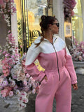 Hot Sale Of New Women's Sports Casual Bump Color Trouser Jumpsuit Jumpsuit Jumpsuit Woman 68HZ