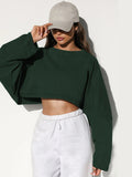 2025 Umbilical Collar Collar Women's Short Sports T-Shirt T-Shirt Knitted Long-Sleeved Top