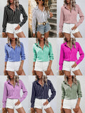 Spring And Summer Women's New Commuting Fashion Fashion Striped Loose Shirt Women Long Sleeves