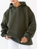 2025 New Women's Long-Sleeved Hooded Hoodie Cover Loose Casual Top Women 68HZ
