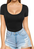2025 Women's Low Round Collar Long Sleeve Sextender T-Shirt T-Shirt