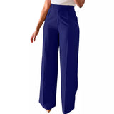 New Commuting High-Waisted Straight Trousers Straight Trousers Casual Suit Long Trousers Female