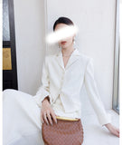 Fashion White Suit Suit Female New Light Luxury High-End Temperament Short Top Dress