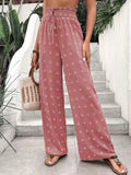 2025 New Casual Micro-Ball Loose To Take High Waists Of Leisure Pants Wide Leg Trousers Trousers Trousers Women