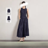 Imitation Cowboy Sleeveless Vest Skirt Suit Lady Summer New Set Of Fashion Wear