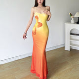 2025 Summer New Women's Street Fashion Sexy Slings Long Dress Women 68HZ