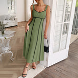 Dili Vacation Leisure Wind Suspension Dress Women's Dress 2025 Summer