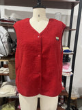 Sleeveless Velvet Short Vest Top 2025 Women's Loose Vest Coat Temperament Commute