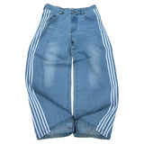 Vintage Street Striped Jeans Men Y2k Harajuku Casual Broad-Legged Trousers Gothic Straight-Tight Trousers 68HZ