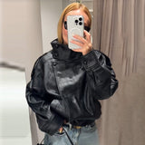 Spring And Autumn 2025 New Vintage High-End Locomotive Wind Leather Jacket Jacket