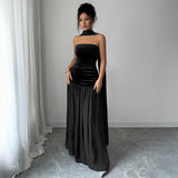 Dili Elegant High-Grade Braid Long Dress Dress Women's Dress 2025 Autumn And Winter