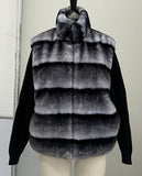 Coat Temperament Warm Long-Sleeved Fur Spliced With Woolly Coat Women's New Environmentally Friendly Fur