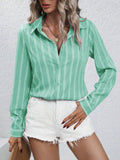 Spring And Summer Women's New Commuting Fashion Fashion Striped Loose Shirt Women Long Sleeves