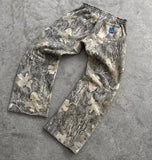 Trend Card Akimbo Leaf Print Sweatpants Men And Women's Same Y2k Street Hip Trousers 68HZ
