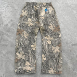 Trend Card Akimbo Leaf Print Sweatpants Men And Women's Same Y2k Street Hip Trousers 68HZ