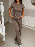 Holiday Short-Sleeved T-Shirt Casual Long Pants Two Sets Of Women's 2026 Summer
