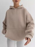 2025 New Women's Long-Sleeved Hooded Hoodie Cover Loose Casual Top Women 68HZ
