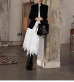 Multi-Season Wears The Elite Short Small Suit New Waist Shoulder Repair Slim Thin Black Suit Coat
