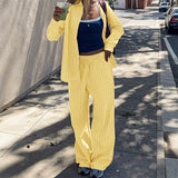 Dili Casual Holiday Long-Sleeved Shirt Straight Trouser Suit Women's 2025 Autumn And Winter