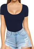 2025 Women's Low Round Collar Long Sleeve Sextender T-Shirt T-Shirt