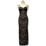 Women's Dress 2025 New Lace Sling Fashion Dress Dress With Shoulder