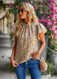 Dili Women's Clothing 2025 Spring And Summer Loose Leisure Shirt Hot Sale Of Broken Flower Collar Shirt Woman