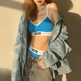 New Women's Clothing In Autumn And Winter 2025 Is Wearing A Colorful Umbilly Fashion Sling Vest Shorts Two-Piece Set Of Women 68HZ