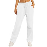New Solid-Color Casual Trousers Y2k Loose Plus Velvet Trousers Sweatpants Swimatpants 68HZ