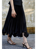 Summer Skirt Imitation Acetate Denate Texture Material Up To 4 Meters Heavy Industry Petals Wood Ear 100 Folded Skirt