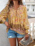Dili Leisure Vacation Printed Long Sleeve T-Shirt Shirt Women's Winter 2025