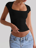 Dili Yoga Swear Sports Slide Slide Slide T-Shirt Women's Summer 2025