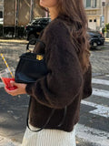 Dili Casual Simple Button Long-Sleeved Coat Sweater Women's 2025 Autumn And Winter