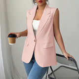Dili Elegant Temperament Sleeveless Vest Commute Small Suit Women's Dress 2025 Summer