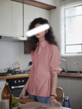 Spring New Waist Two Wear Three Open Three-Dimensional Cut Intellectual Style Shirt Top
