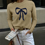 Dili Casual Vacation Wool Woven Short-Sleeved Pure Color Sweater Women's Clothing 2025 Autumn And Winter