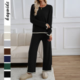 Dili Casual Simple Style Straight Through Pants Solid Long-Sleeved Women's Suit Women's Clothing 2025 Spring And Summer