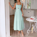 Dili Leisure Vacation Suspension High-Lend Dress Dress Women's Dress 2025 Spring And Summer