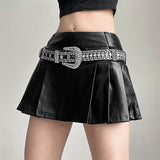 2025 Spring And Summer New Women's Solid Color Body Street Fashion High-Rise Half-Folded Skirt 68HZ