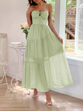 Dili Leisure Vacation Hanging Waist Girt Dress Women's Dresses Summer 2025