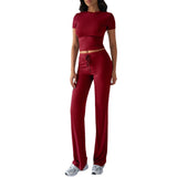 Dili Women's Clothing 2026 Spring And Summer Temperament Solid Color Round Lead Urban Casual Fashion Suit Women